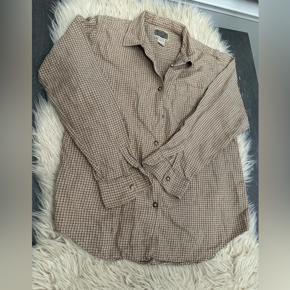Abercrombie & Fitch Tan Checkered Shirt